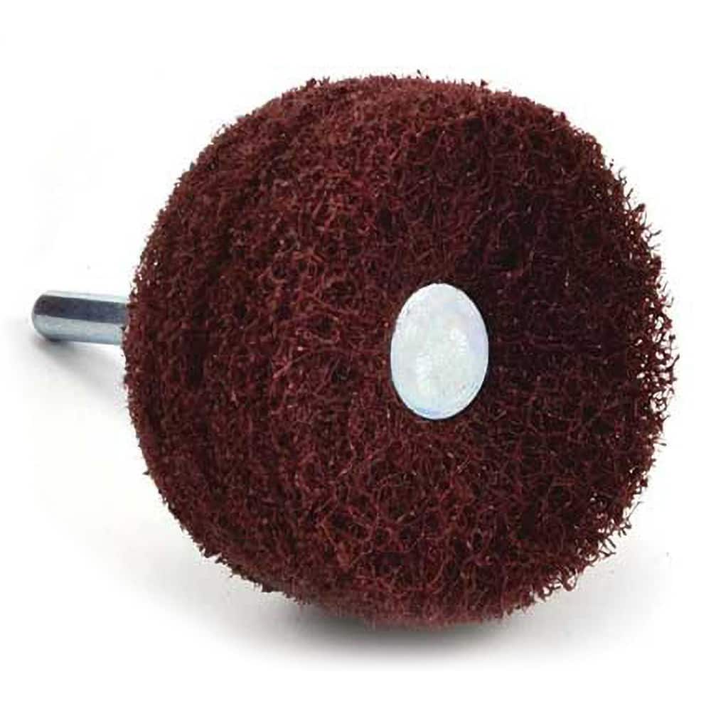 Superior Abrasives - Mounted Flap Wheels; Abrasive Type: Non-Woven ; Outside Diameter (Inch): 2-3/8 ; Face Width (Inch): 2 ; Abrasive Material: Non-Abrasive Fiber ; Grade: Very Fine ; Mounting Type: 1/4" Shank - Exact Tool & Supply