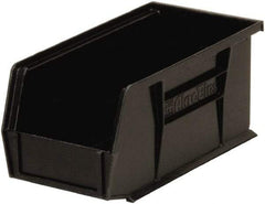 Akro-Mils - 30 Lb. Load Capacity, 10-7/8" Deep, Black Polymer Hopper Stacking Bin - 5" High x 5-1/2" Wide x 10-7/8" Long - Exact Tool & Supply