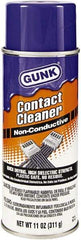 Gunk - 11 Ounce Aerosol Contact Cleaner - 24.8°F Flash Point, Flammable - Exact Tool & Supply