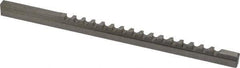 Value Collection - 5mm Keyway Width, Style B-1, Keyway Broach - High Speed Steel, Bright Finish, 1/4" Broach Body Width, 19/64" to 1-11/16" LOC, 6-3/4" OAL - Exact Tool & Supply