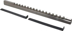 Value Collection - 10mm Keyway Width, Style D-1, Keyway Broach - High Speed Steel, Bright Finish, 9/16" Broach Body Width, 1" to 6" LOC, 13-7/8" OAL - Exact Tool & Supply