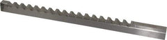 Value Collection - 12mm Keyway Width, Style D-1, Keyway Broach - High Speed Steel, Bright Finish, 9/16" Broach Body Width, 1" to 6" LOC, 13-7/8" OAL - Exact Tool & Supply