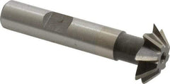 Value Collection - 3/4" Diam x 3/16" Width of Cut, 45° Included Angle, Shank Connection, Cobalt Single Angle Cutter - 3/8" Shank Diam, 2-1/8" Overall Length, Right Hand Cut, Uncoated - Exact Tool & Supply