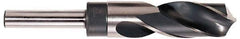 Hertel - 1-29/64" Drill, 118° Point, High Speed Steel Silver Deming & Reduced Shank Drill Bit - Oxide Finish, 6" OAL, Straight Shank, 3" Flute Length, Right Hand Cut, Standard Point, Spiral Flute, Regular Spiral - Exact Tool & Supply
