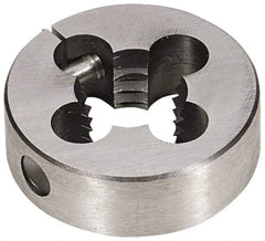 Interstate - #10-28 UNS Thread, 13/16" Outside Diam High Speed Steel Round Die - Right Hand Thread, Adjustable - Exact Tool & Supply