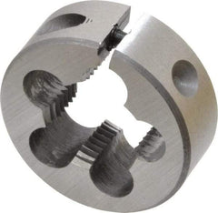 Interstate - 1/2-24 UNS Thread, 1" Outside Diam High Speed Steel Round Die - Right Hand Thread, Adjustable - Exact Tool & Supply
