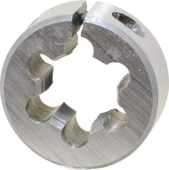 Interstate - 1/2-28 UNEF Thread, 1" Outside Diam High Speed Steel Round Die - Right Hand Thread, Adjustable - Exact Tool & Supply