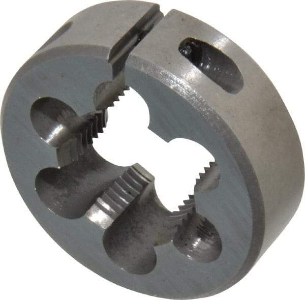 Interstate - 3/4-20 UNEF Thread, 1-1/2" Outside Diam High Speed Steel Round Die - Right Hand Thread, Adjustable - Exact Tool & Supply