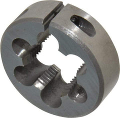 Interstate - 3/4-20 UNEF Thread, 1-1/2" Outside Diam High Speed Steel Round Die - Right Hand Thread, Adjustable - Exact Tool & Supply