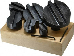 Interstate - 6 Piece, 1/2 and 3/4" Shank Diam, 3/4" to 2-1/2" Max Head Diam, Straight Shank, Fly Cutter Set - 1 Bit Per Cutter, Multiple Head Diams - Exact Tool & Supply