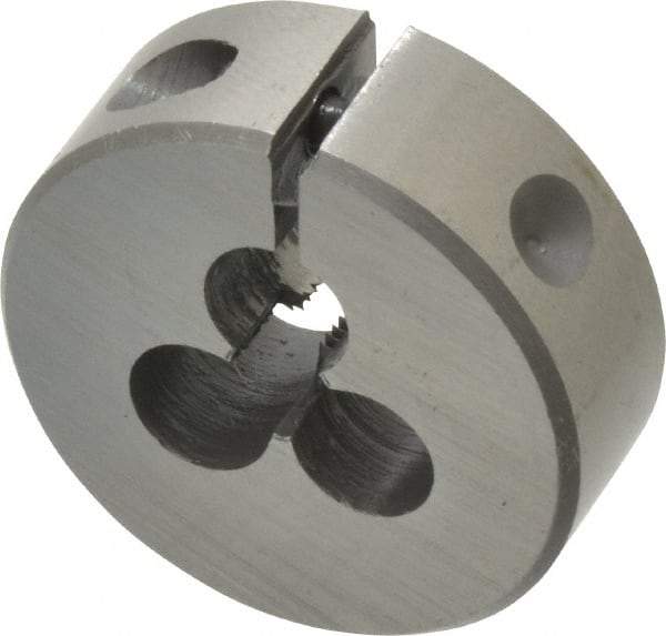 Interstate - M3.5x0.60 Metric Coarse Thread, 1" Outside Diam High Speed Steel Round Die - Right Hand Thread, Adjustable - Exact Tool & Supply