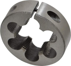 Interstate - M27x1.50 Metric Fine Thread, 2" Outside Diam High Speed Steel Round Die - Right Hand Thread, Adjustable - Exact Tool & Supply