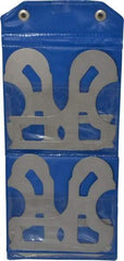 Value Collection - 10 Piece, 0.55 to 1 Inch Radius, Steel Radius Gage Set - Satin Chrome Coated - Exact Tool & Supply