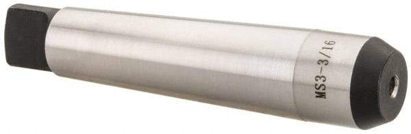 Interstate - 3MT Taper Shank 3/16" Hole End Mill Holder/Adapter - 27mm Projection - Exact Tool & Supply