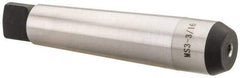 Interstate - 3MT Taper Shank 3/16" Hole End Mill Holder/Adapter - 27mm Projection - Exact Tool & Supply