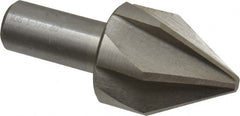 Interstate - 1-1/2" Head Diam, 3/4" Shank Diam, 6 Flute 60° Cobalt Countersink - Exact Tool & Supply