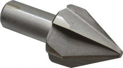 Interstate - 2" Head Diam, 1" Shank Diam, 6 Flute 60° Cobalt Countersink - Exact Tool & Supply