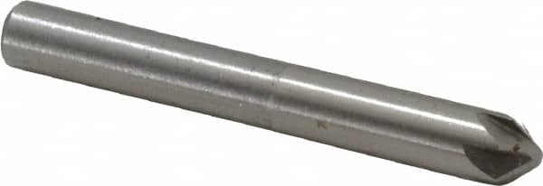Interstate - 3/16" Head Diam, 3/16" Shank Diam, 6 Flute 82° Cobalt Countersink - Exact Tool & Supply