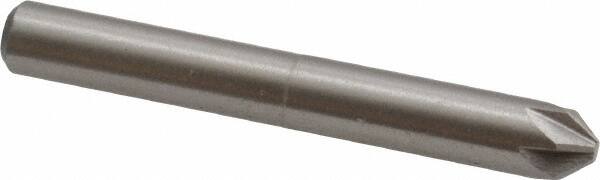 Interstate - 1/4" Head Diam, 1/4" Shank Diam, 6 Flute 82° Cobalt Countersink - Exact Tool & Supply