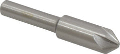 Interstate - 3/8" Head Diam, 1/4" Shank Diam, 6 Flute 82° Cobalt Countersink - Exact Tool & Supply