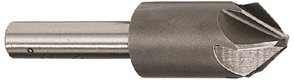 Interstate - 5/16" Head Diam, 1/4" Shank Diam, 6 Flute 82° Cobalt Countersink - Exact Tool & Supply