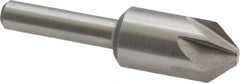Interstate - 1/2" Head Diam, 1/4" Shank Diam, 6 Flute 82° Cobalt Countersink - Exact Tool & Supply