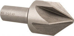 Interstate - 1-1/2" Head Diam, 3/4" Shank Diam, 6 Flute 82° Cobalt Countersink - Exact Tool & Supply