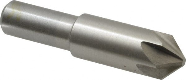 Interstate - 5/8" Head Diam, 1/2" Shank Diam, 6 Flute 90° Cobalt Countersink - Exact Tool & Supply