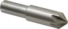Interstate - 5/8" Head Diam, 1/2" Shank Diam, 6 Flute 90° Cobalt Countersink - Exact Tool & Supply