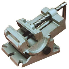 Interstate - 4-1/4" Jaw Opening Capacity x 1-1/2" Throat Depth, Horizontal Drill Press Vise - 4-1/2" Wide x 1-1/2" High Jaw, Stationary Base, Standard Speed, 7-1/2" OAL x 4.33" Overall Height - Exact Tool & Supply
