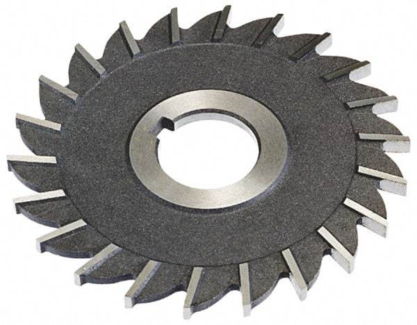 Keo - 3" Diam x 7/8" Width of Cut, 20 Teeth, High Speed Steel Side Milling Cutter - Straight Teeth, Uncoated - Exact Tool & Supply