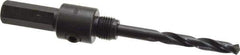 Lenox - 9/16 to 1-3/16" Tool Diam Compatibility, Straight Shank, Carbon Steel Integral Pilot Drill, Hole Cutting Tool Arbor - 33/64" Min Chuck, Hex Shank Cross Section, Quick-Change Attachment, For Hole Saws 1L - Exact Tool & Supply