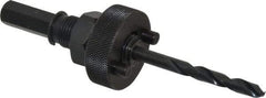 Lenox - 1-1/4 to 6" Tool Diam Compatibility, Straight Shank, Carbon Steel Integral Pilot Drill, Hole Cutting Tool Arbor - 33/64" Min Chuck, Hex Shank Cross Section, Quick-Change Attachment, For Hole Saws 2L - Exact Tool & Supply