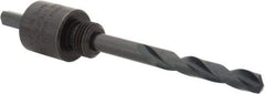 Lenox - 9/16 to 1-3/16" Tool Diam Compatibility, Straight Shank, Carbon Steel Integral Pilot Drill, Hole Cutting Tool Arbor - 15/64" Min Chuck, Triangular Shank Cross Section, Quick-Change Attachment, For Hole Saws 4L - Exact Tool & Supply