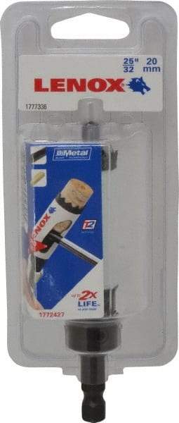 Lenox - 25/32" Diam, 1-9/16" Cutting Depth, Hole Saw - Bi-Metal Saw, Toothed Edge - Exact Tool & Supply