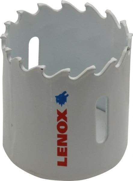 Lenox - 1-3/4" Diam, 1-1/2" Cutting Depth, Hole Saw - Carbide-Tipped Saw, Toothed Edge - Exact Tool & Supply