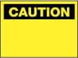 NMC - "Caution - Blank No Legend", 10" Long x 14" Wide, Fiberglass Safety Sign - Rectangle, 0.095" Thick, Use for Accident Prevention - Exact Tool & Supply