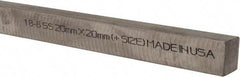Made in USA - 12" Long, Oversized Key Stock - 18-8 Stainless Steel - Exact Tool & Supply