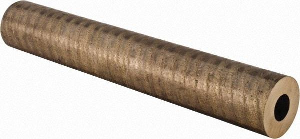 Made in USA - 2 Inch Outside Diameter x 13 Inch Long, Aluminum Bronze Round Tube - 1 Inch Inside Diameter, Alloy Aluminum Bronze (CDA 954), 9 Lb. Shipping Weight - Exact Tool & Supply