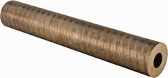 Made in USA - 2 Inch Outside Diameter x 13 Inch Long, Aluminum Bronze Round Tube - 1 Inch Inside Diameter, Alloy Aluminum Bronze (CDA 954), 9 Lb. Shipping Weight - Exact Tool & Supply