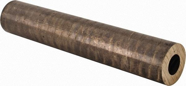 Made in USA - 2-1/4 Inch Outside Diameter x 13 Inch Long, Aluminum Bronze Round Tube - 1-1/4 Inch Inside Diameter, Alloy Aluminum Bronze (CDA 954), 11 Lb. Shipping Weight - Exact Tool & Supply