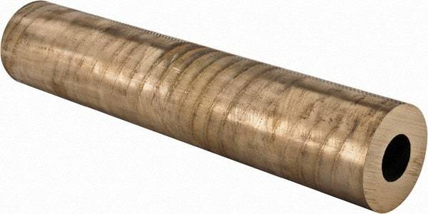 Made in USA - 2-1/2 Inch Outside Diameter x 13 Inch Long, Aluminum Bronze Round Tube - 1-1/4 Inch Inside Diameter, Alloy Aluminum Bronze (CDA 954), 14 Lb. Shipping Weight - Exact Tool & Supply