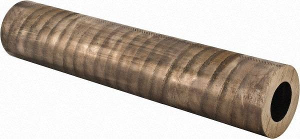 Made in USA - 2-1/2 Inch Outside Diameter x 13 Inch Long, Aluminum Bronze Round Tube - 1-1/2 Inch Inside Diameter, Alloy Aluminum Bronze (CDA 954), 12 Lb. Shipping Weight - Exact Tool & Supply