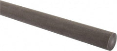 Made in USA - 4' Long, 1" Diam, Acetal (PTFE-Filled) Plastic Rod - Brown - Exact Tool & Supply