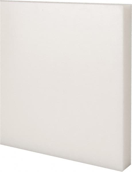 Made in USA - 2' x 6" x 3/4" Natural (Color) Acetal Rectangular Bar - Exact Tool & Supply