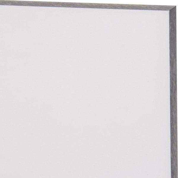 Made in USA - 1/4" Thick x 48" Wide x 4' Long, Polycarbonate Sheet - Abrasion Resistant Grade - Exact Tool & Supply