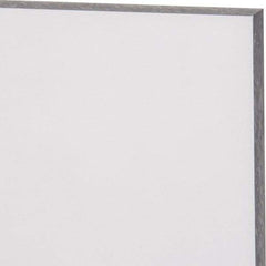 Made in USA - 1/4" Thick x 48" Wide x 4' Long, Polycarbonate Sheet - Abrasion Resistant Grade - Exact Tool & Supply