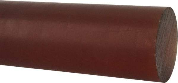 Made in USA - 1' Long, 2" Diam, Polyetherimide (PEI) Plastic Rod - Natural (Color) - Exact Tool & Supply
