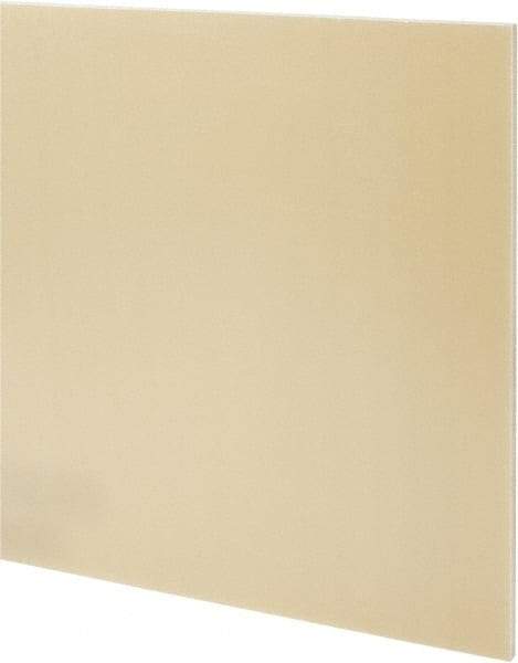 Made in USA - 1/4" Thick x 24" Wide x 2' Long, Epoxyglass Laminate (G10/F4) Sheet - Mustard Yellow, ±0.022 Tolerance - Exact Tool & Supply