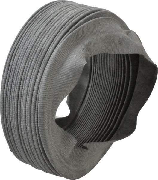 Made in USA - 24 Inch Long, 0.04 Inch Thick, Nylon Airtight Molded Bellows - 8 Inch Inside Diameter - Exact Tool & Supply